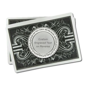 Custom Initials Poker Card Protector